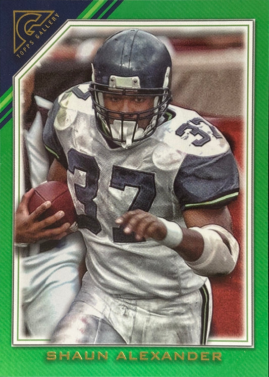 Shaun Alexander Topps Gallery Green /250 Seahawks