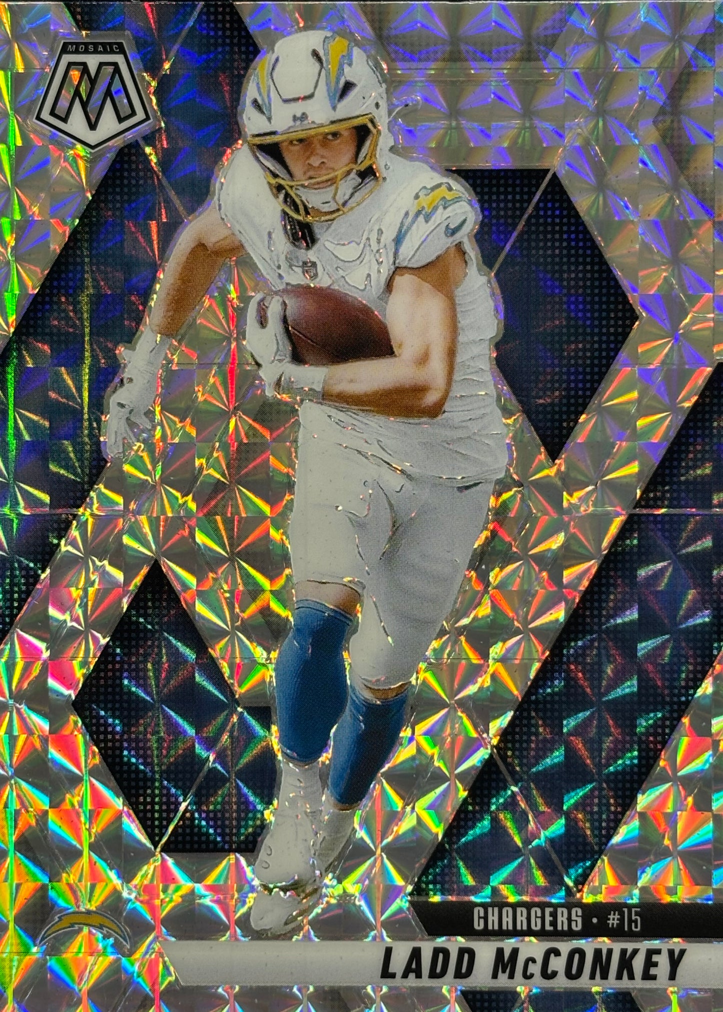 Ladd McConkey Mosaic Prizm Chargers