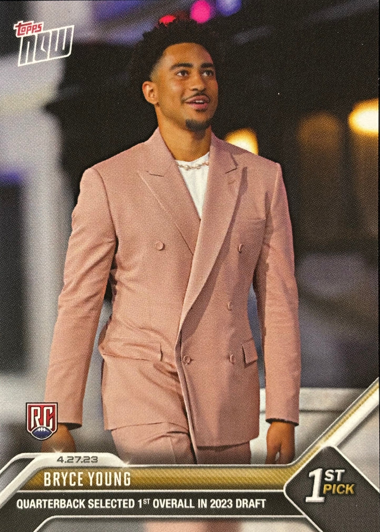 Bryce Young Topps Now 1st Pick Panthers