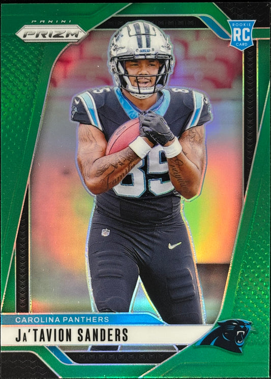 Ja’Tavion Sanders Prizm Green Rookie