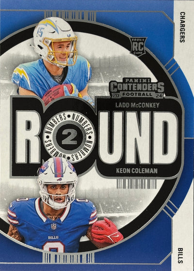 Ladd McConkey Keon Coleman Round Numbers Rookie Chargers Bills