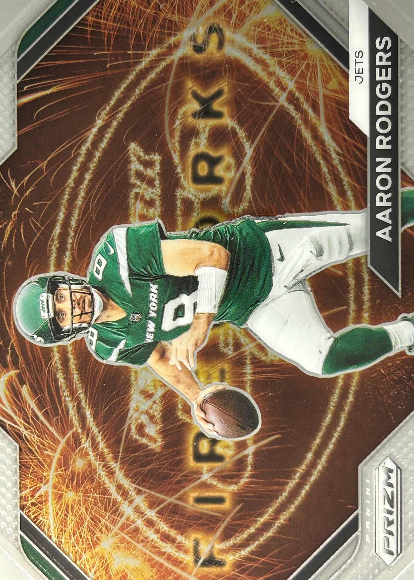 Aaron Rodgers Prizm Fireworks Jets