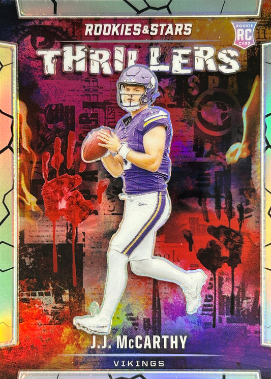 JJ McCarthy Thrillers Silver Rookie Vikings