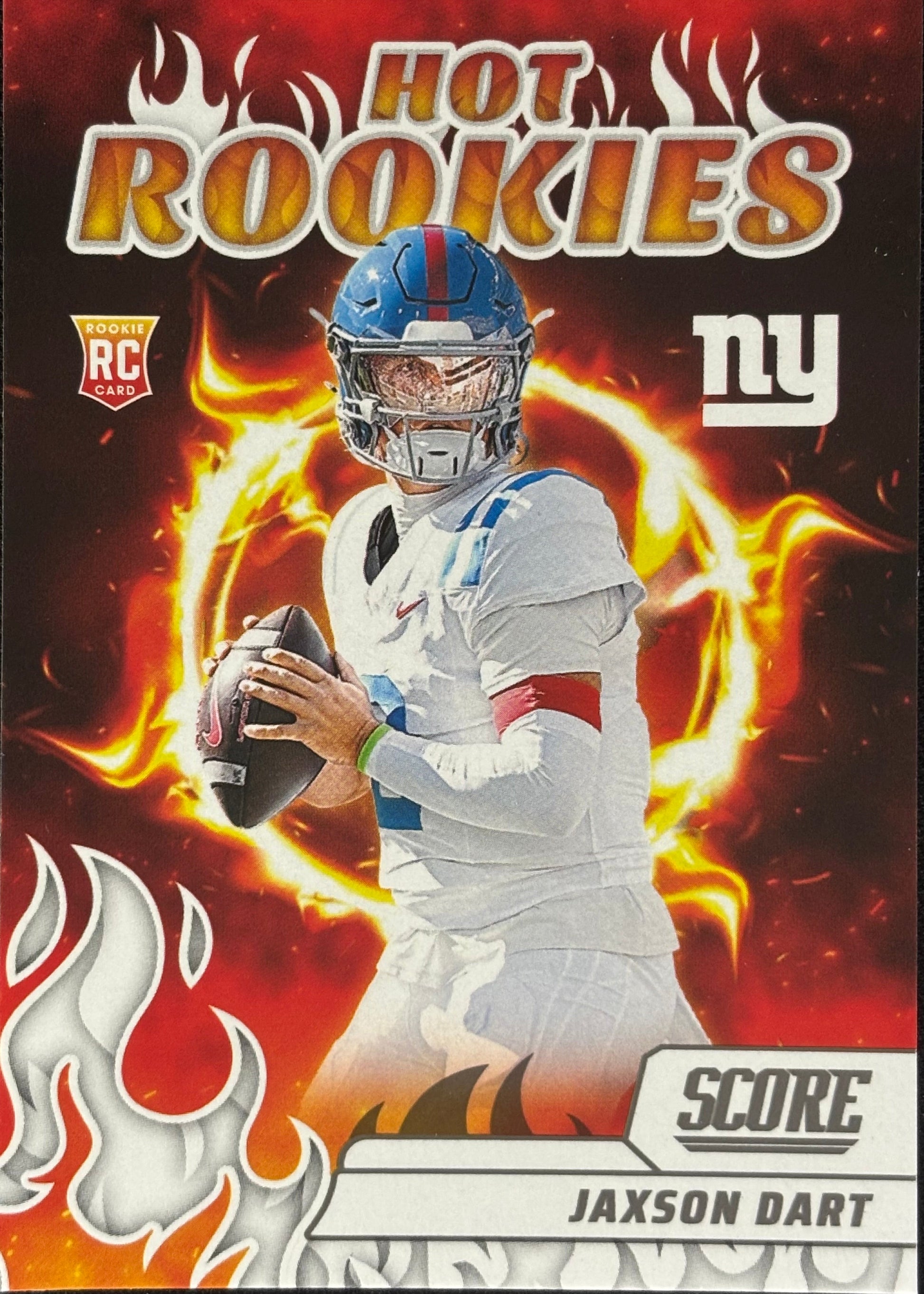 Jaxson Dart Score Hot Rookies Giants Sports Card