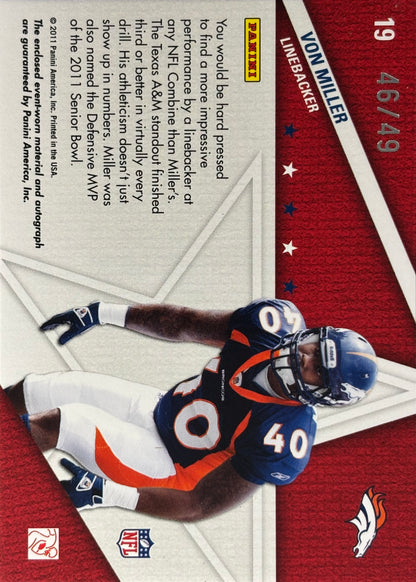 Von Miller Absolute Patch Auto /49 Rookie Broncos