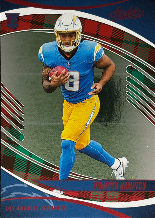 Omarion Hampton Absolute Holiday Rookie Chargers