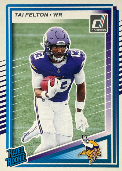 Tai Felton Donruss Rated Rookie Vikings