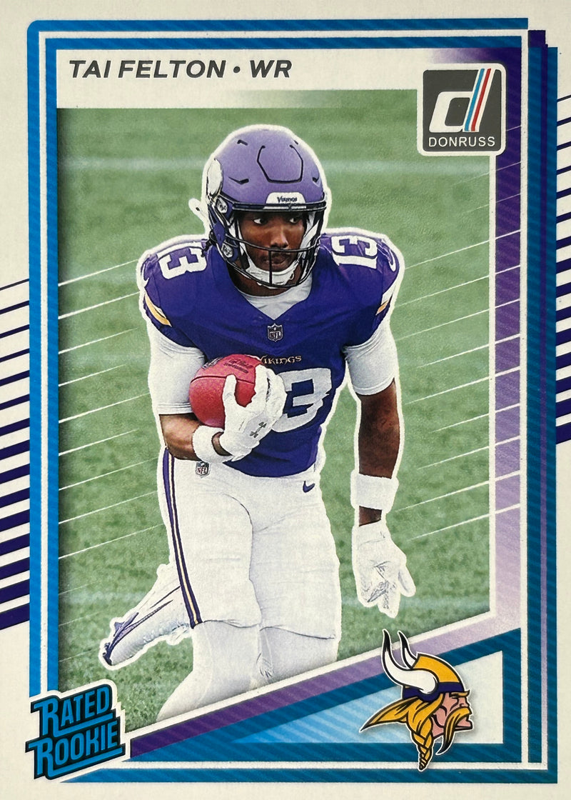 Tai Felton Donruss Rated Rookie Vikings