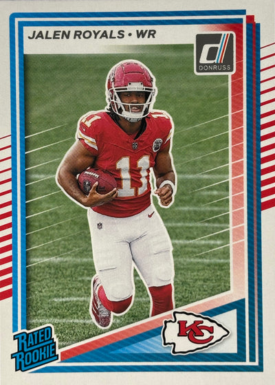 Jalen Royals Donruss Rated Rookie Chiefs