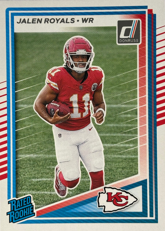 Jalen Royals Donruss Rated Rookie Chiefs