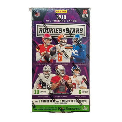 2019 Panini Rookie & Stars Football Hobby Box NFL (2 Autos + 2 Mems) Sports Card