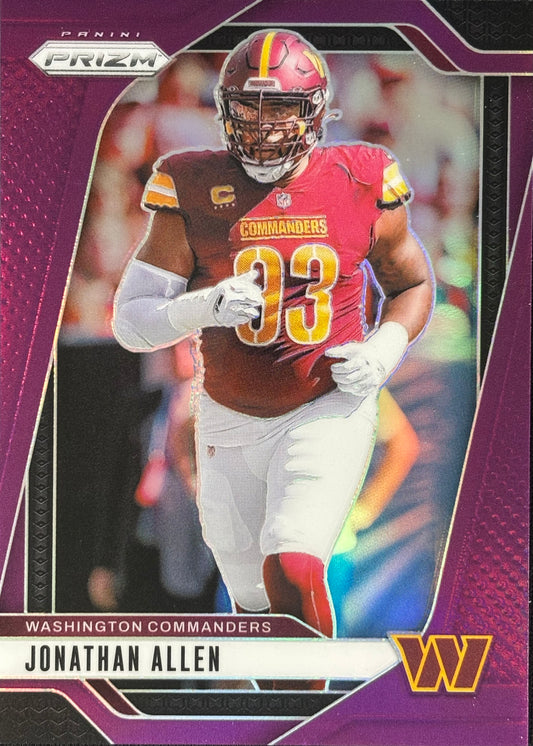 Jonathan Allen Prizm Purple /125 Commanders
