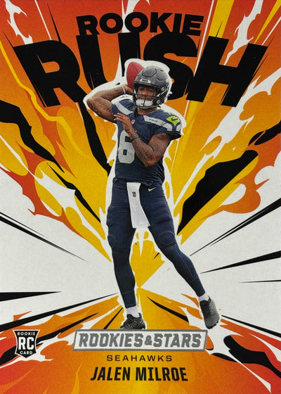 Jalen Milroe Rookie Rush Seahawks Sports Card