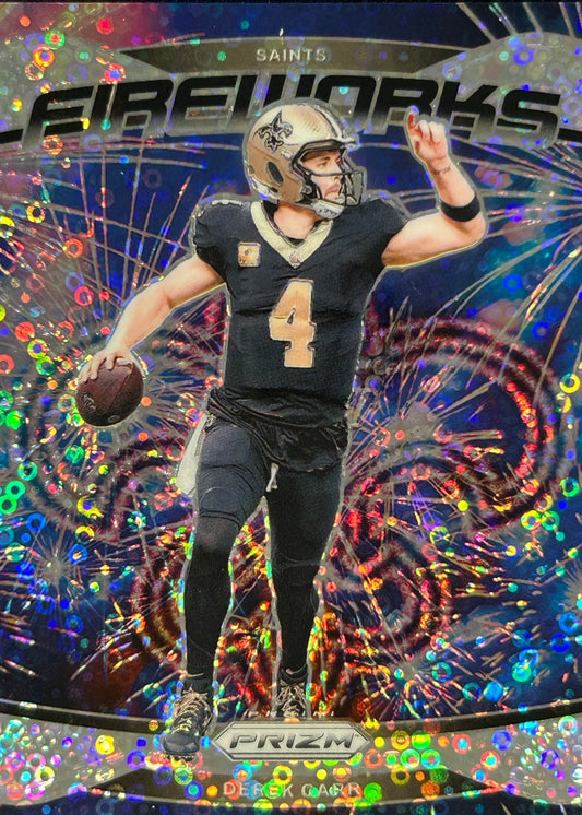 Derek Carr Prizm Fireworks No Huddle Saints