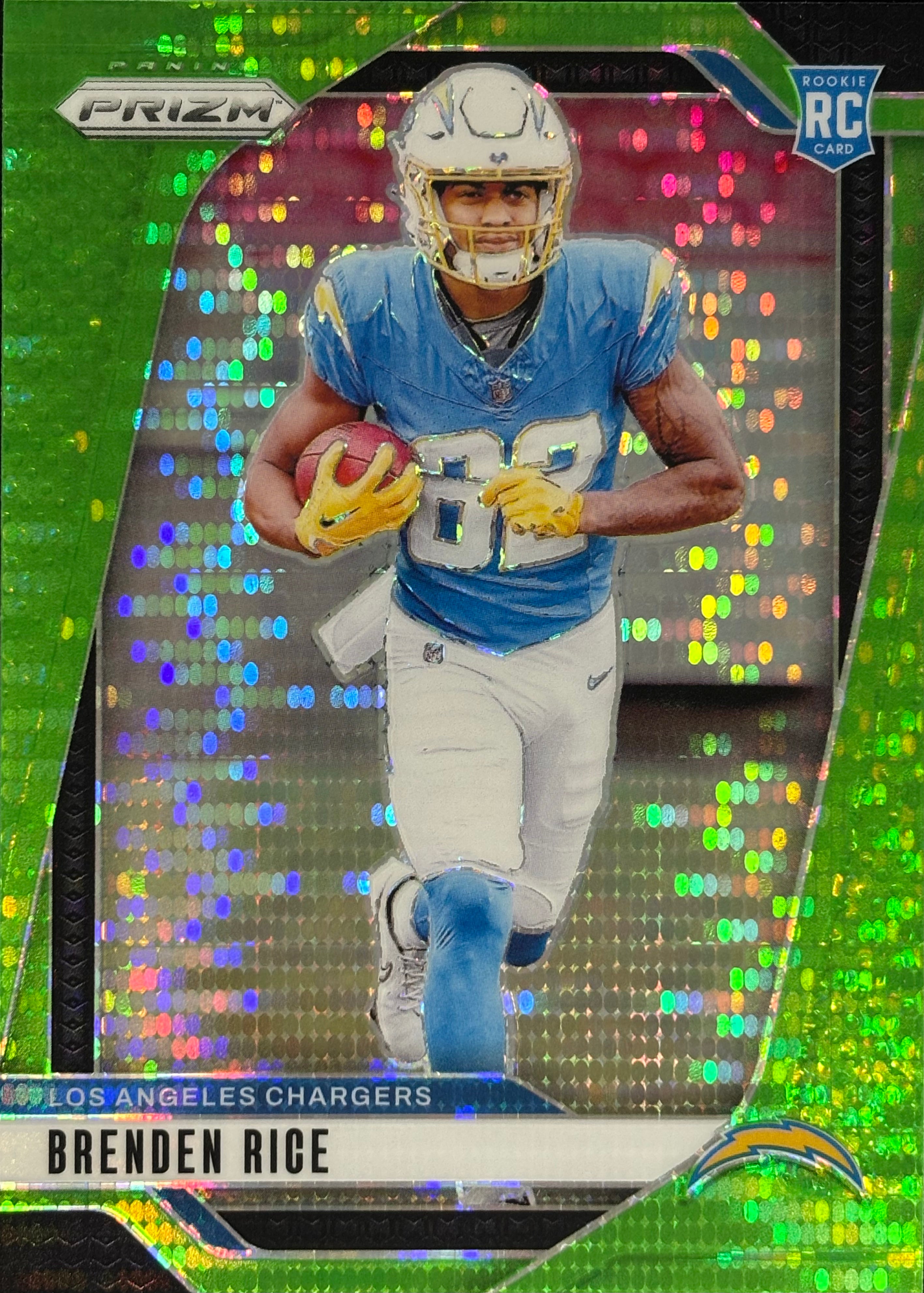 Brendan Rice Prizm Green Pulsar Rookie – Wayne Collection