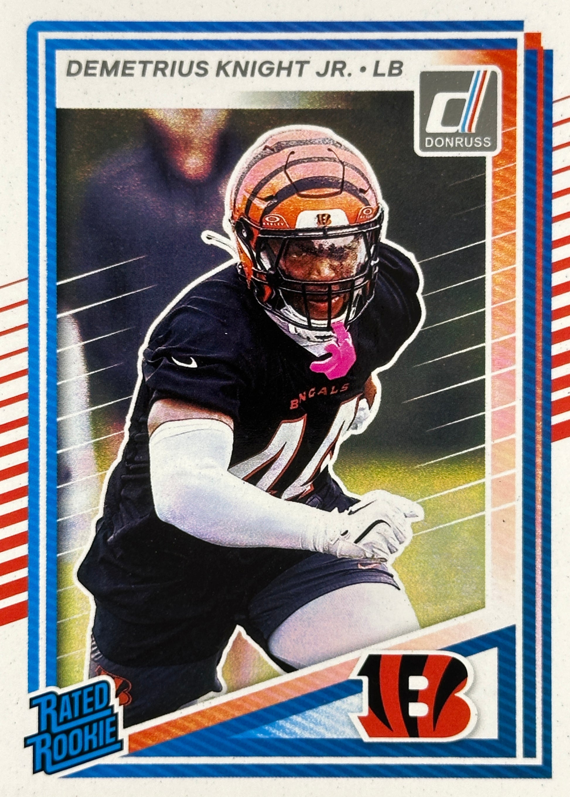 Demetrius Knight Jr Rated Rookie Donruss Bengals Sports Card