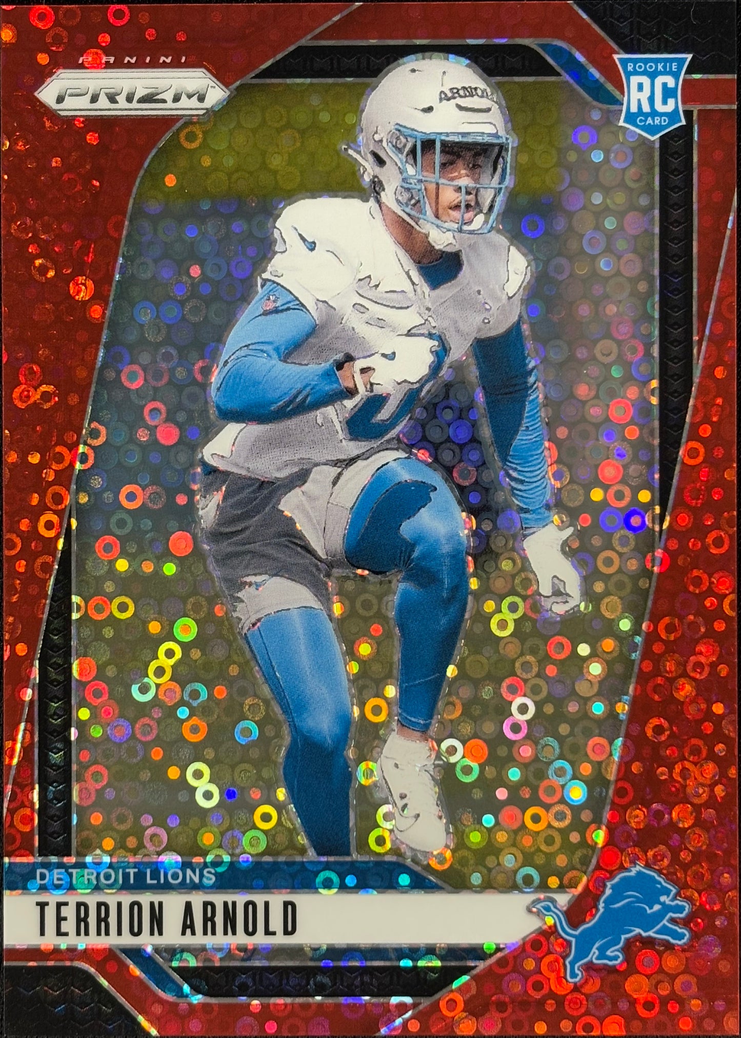 Terrion Arnold Prizm Red No Huddle /75 Rookie