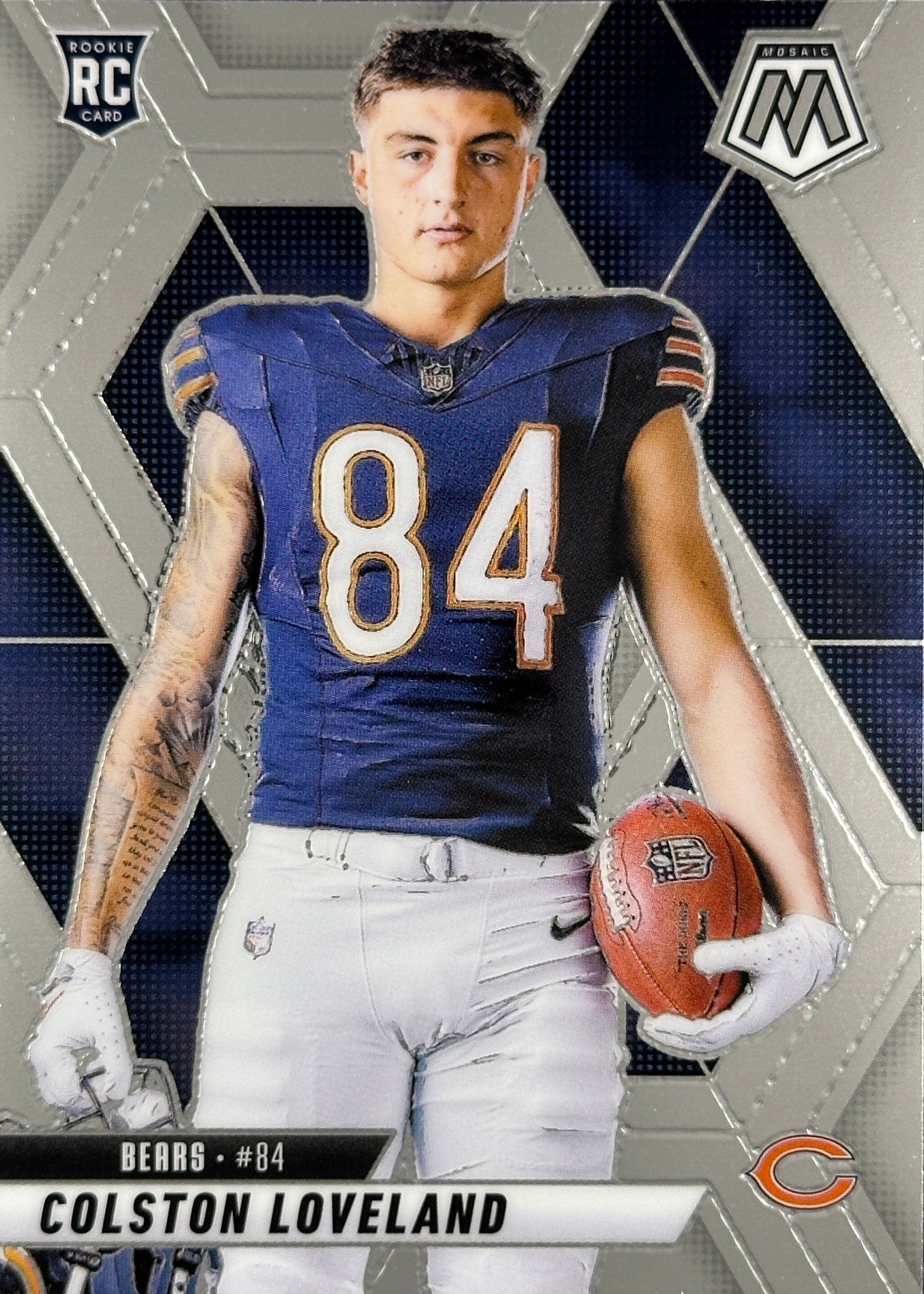 Colston Loveland Mosaic Variation Rookie Bears Sports Card