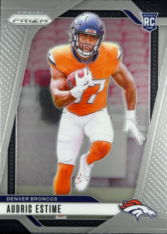 Audric Estime Rookie Prizm Broncos