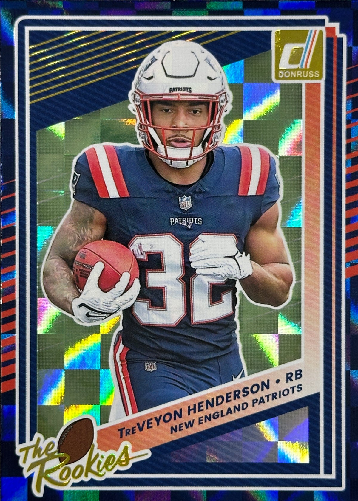 TreVeyon Henderson The Rookies Patriots Sports Card