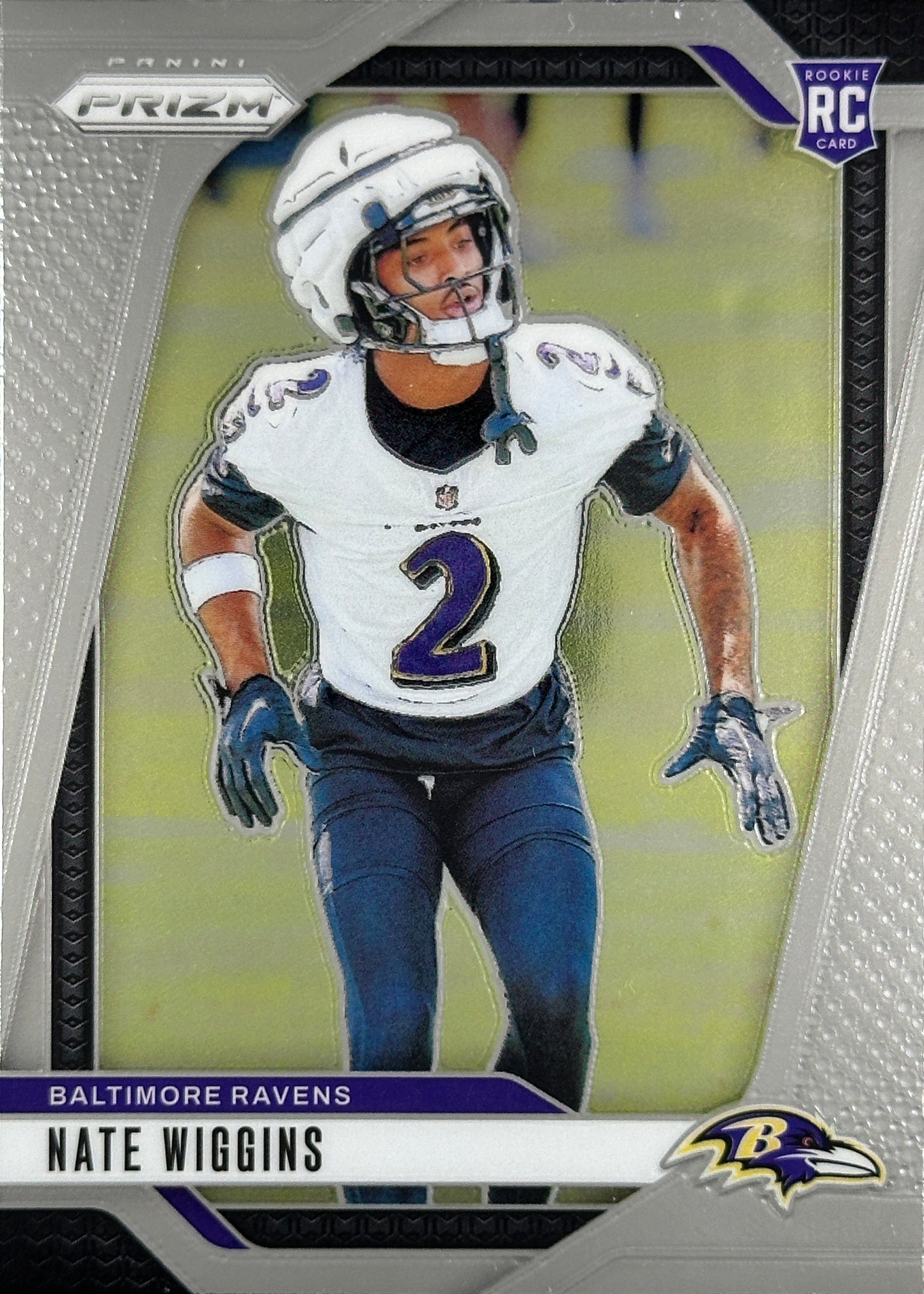 Nate Wiggins Prizm Rookie Ravens