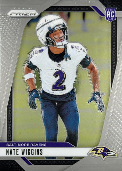 Nate Wiggins Prizm Rookie Ravens