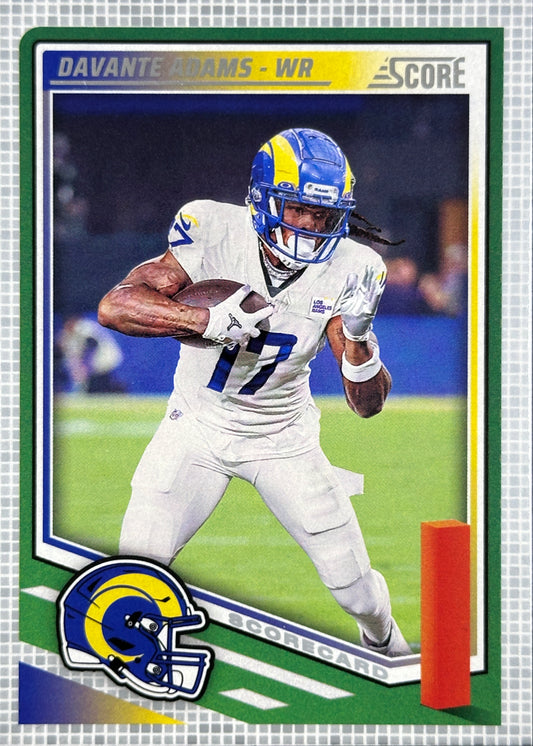 Davante Adams Score Scorecard Rams