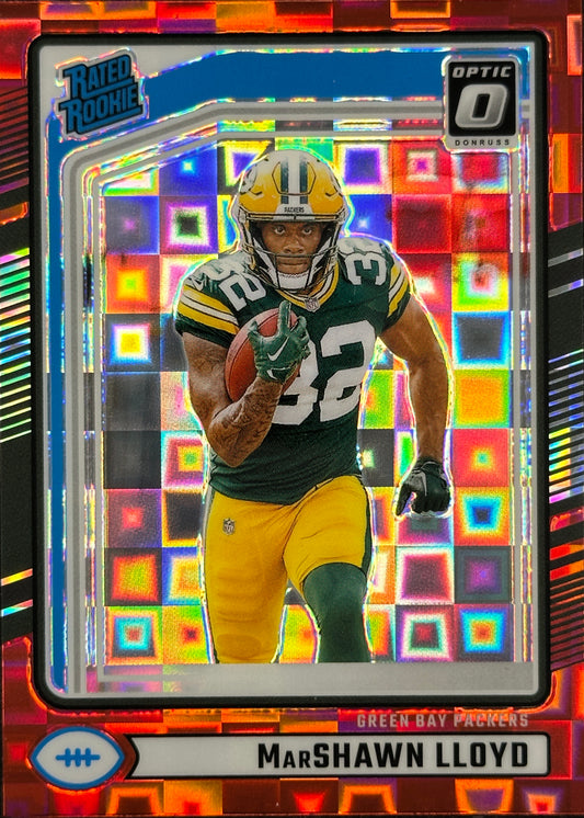 MarShawn Lloyd Red Pandora Optic Preview Donruss Packers