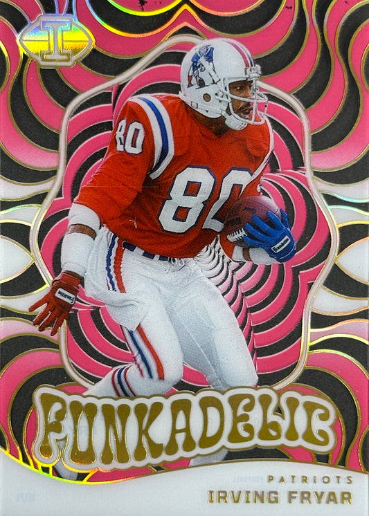 Irving Fryar /399 Funkadelic Pink Acetate Illusions Patriots
