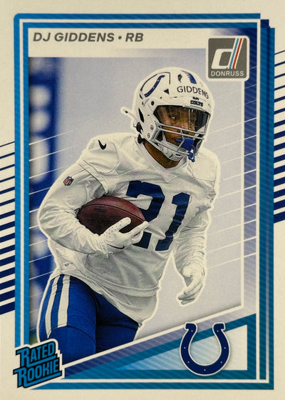 DJ Giddens Rated Rookie Donruss Colts
