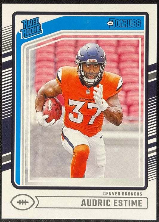 Austin Estime Donruss Rated Rookie