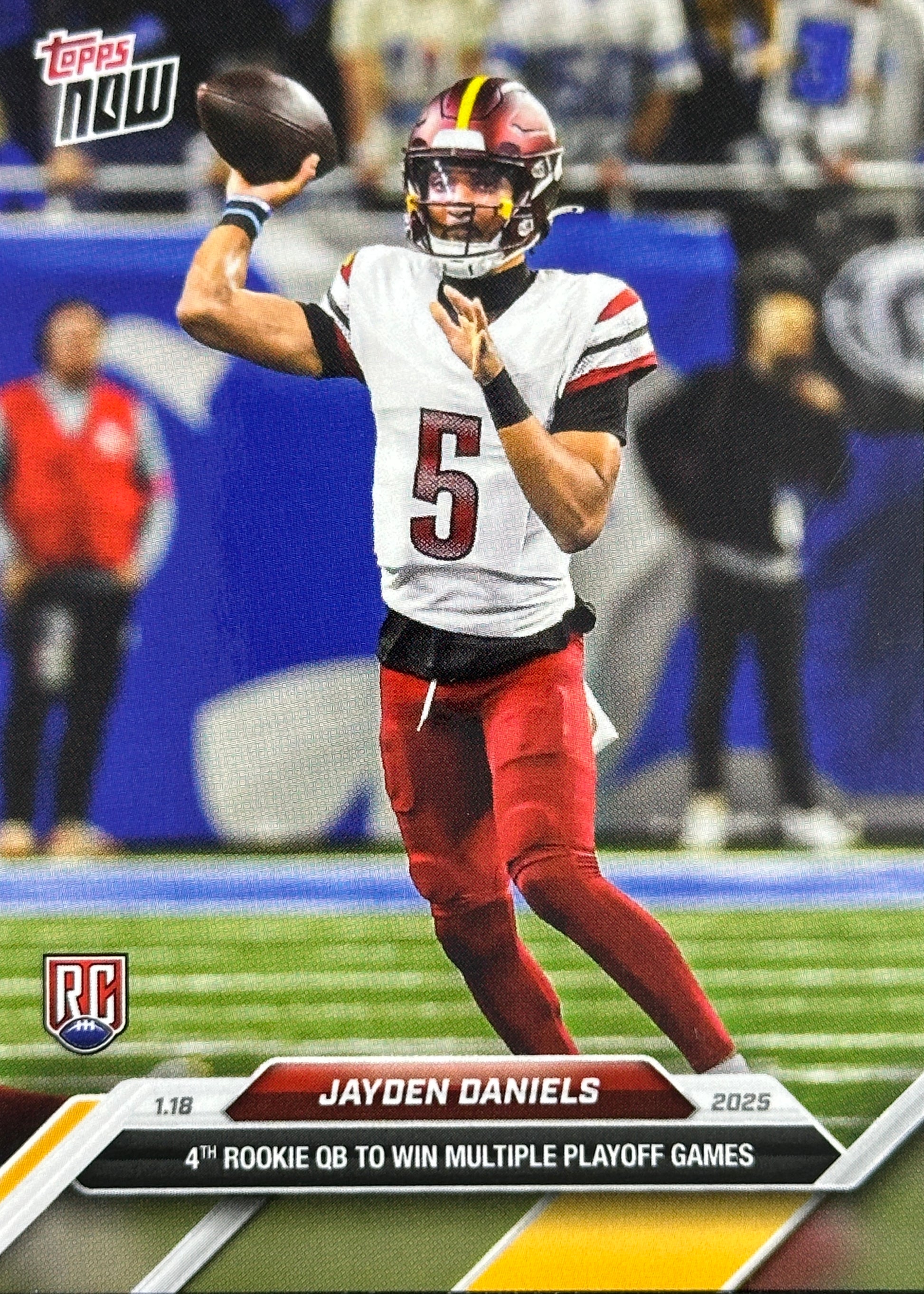 Jayden Daniels Topps Now #23 Rookie Commanders Sports Card