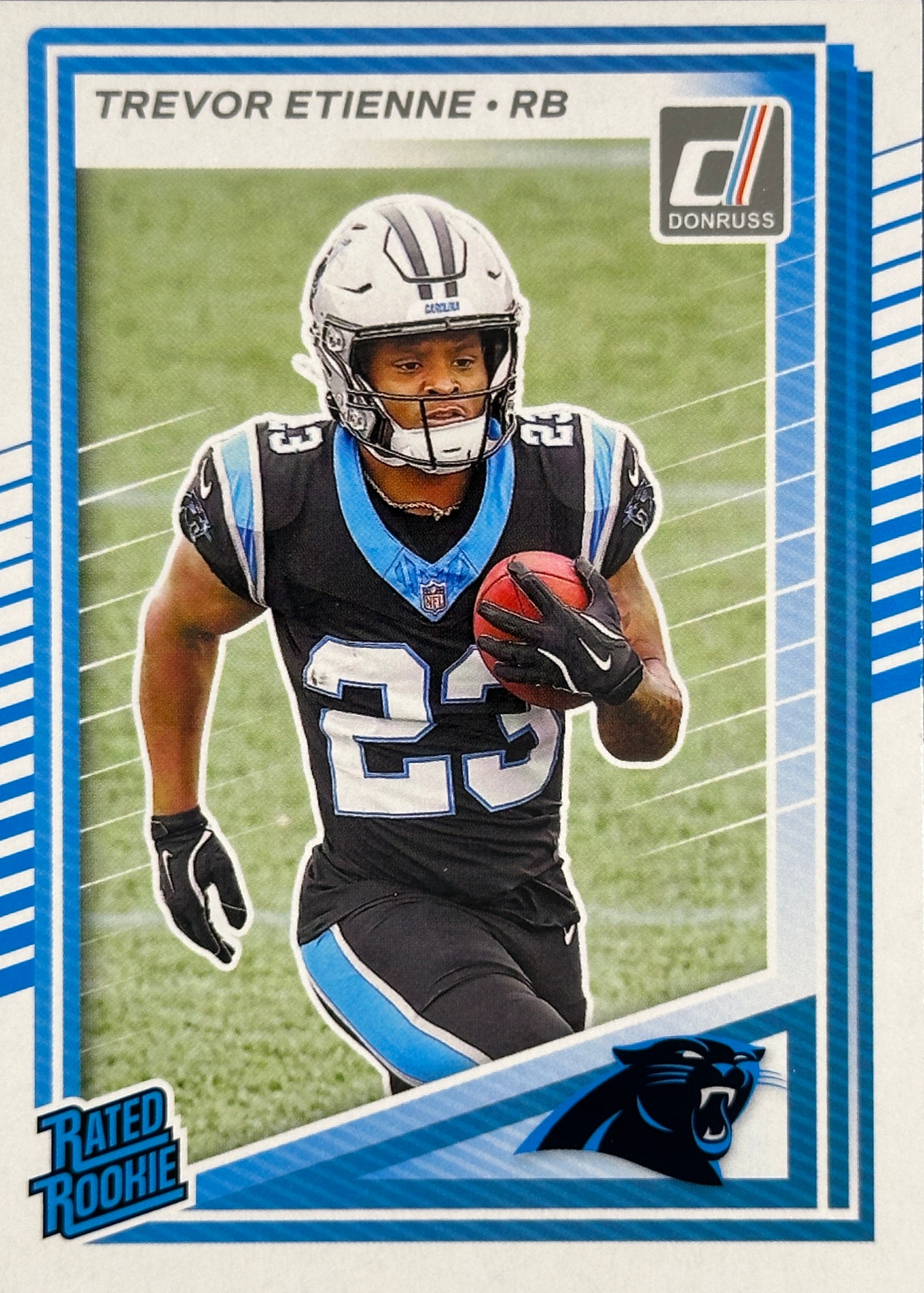 Trevor Etienne Rated Rookie Donruss Panthers Sports Card