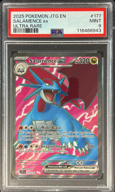 Salamence EX Ultra Rare PSA 9 Pokémon 177/159