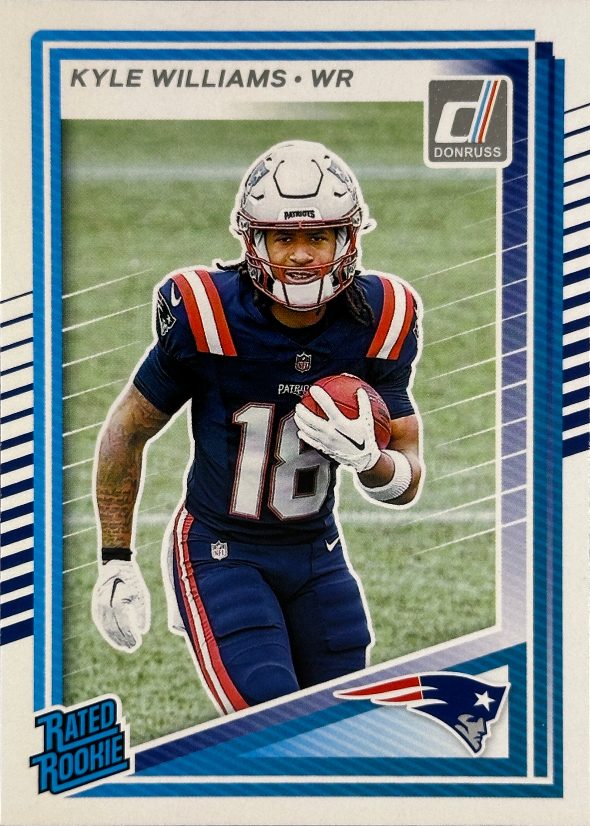Kyle Williams Rated Rookie Donruss Patriots Sports Card