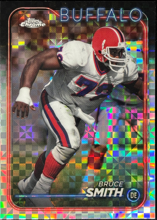 Bruce Smith Topps Chrome X-Fractor Bills