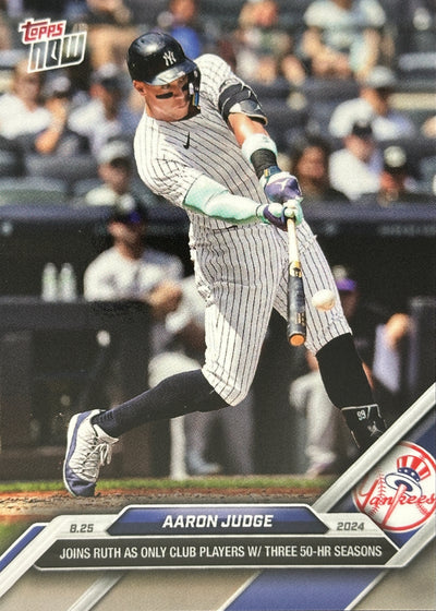 Aaron Judge Three 50 Home Run Seasons Topps Now #594