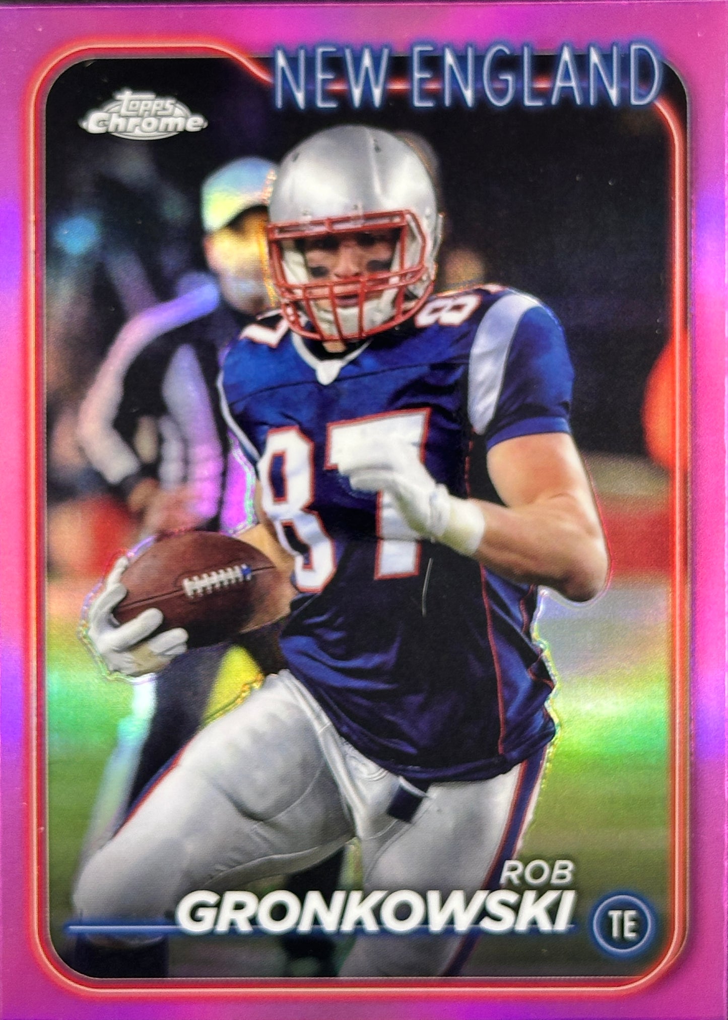 Rob Gronkowski Pink Topps Chrome Patriots