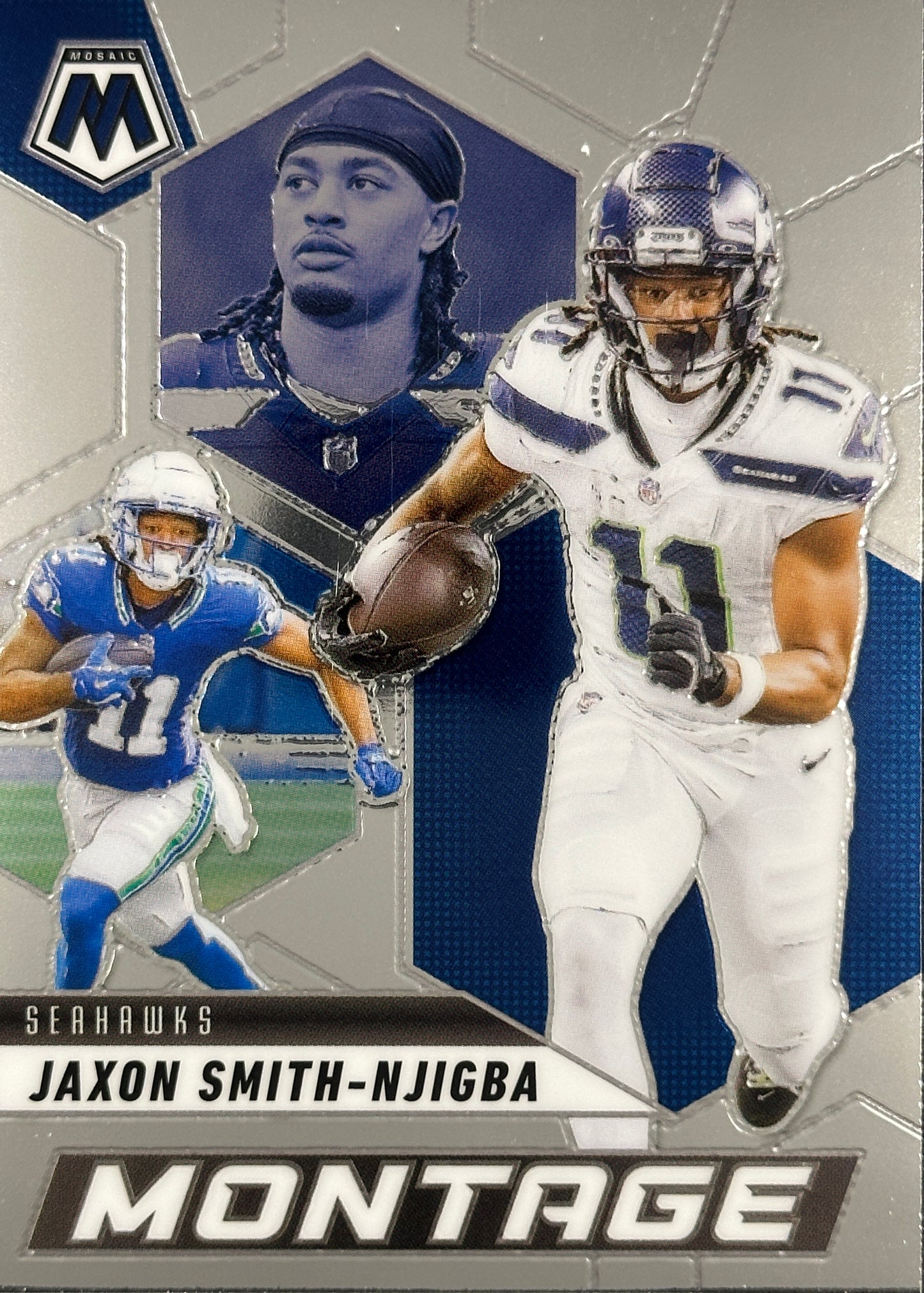 Jaxon Smith-Njigba Montage Mosaic Seahawks Sports Card