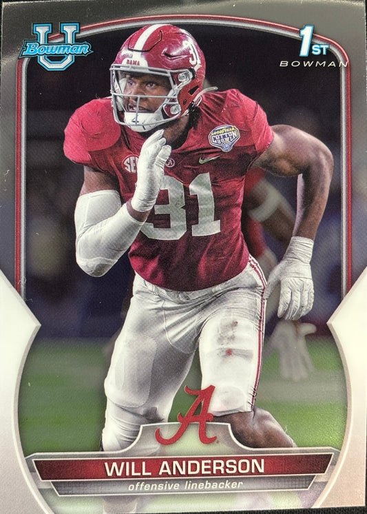 Will Anderson Jr. Bowman U Chrome 1st Texans