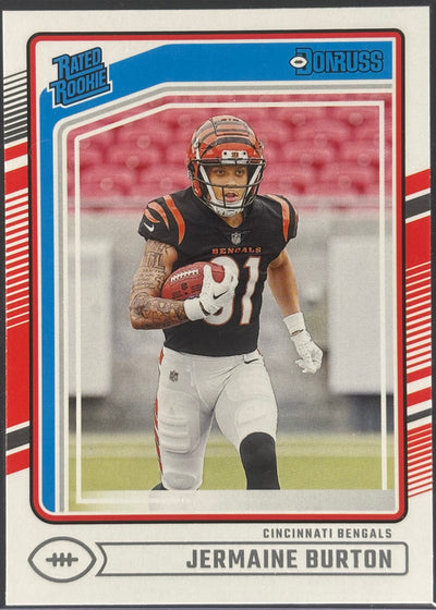 Jermaine Burton Donruss Rated Rookie Bengals
