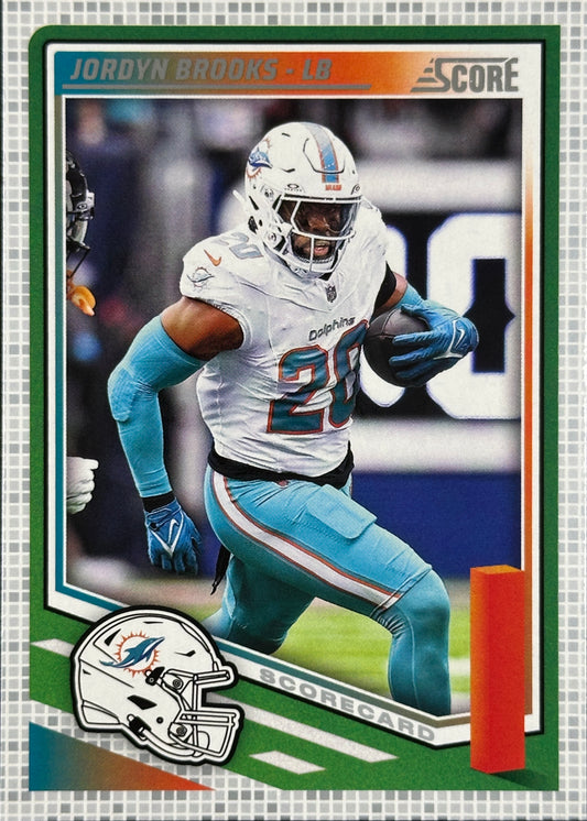 Jordyn Brooks Scorecard Score Dolphins