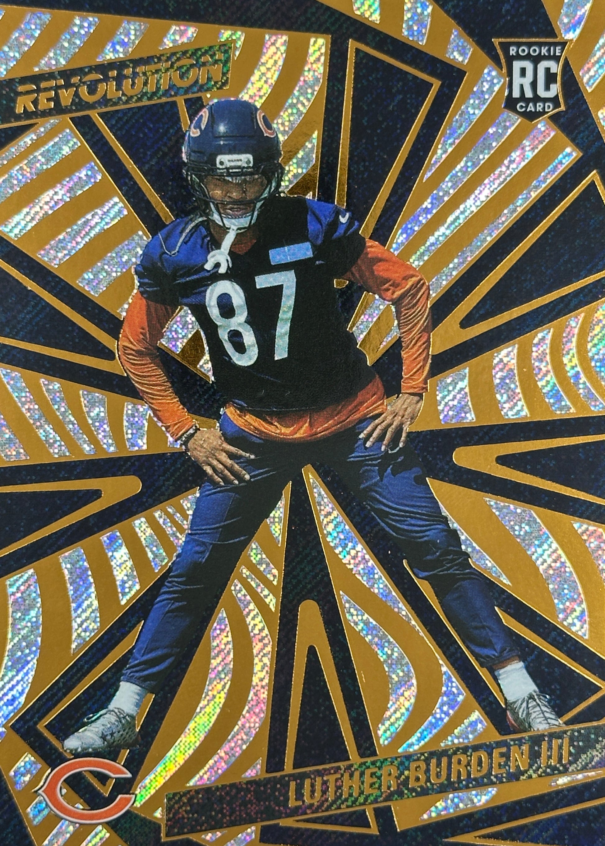Luther Burden III Revolution Rookie Bears Sports Card