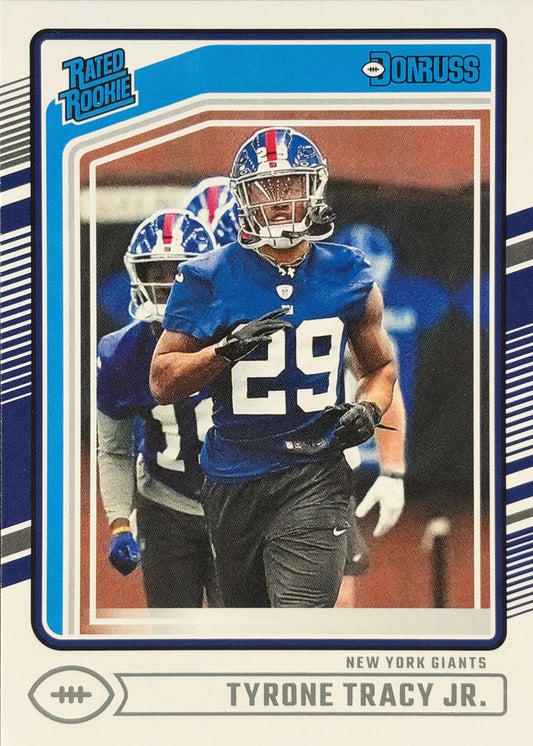 Tyrone Tracy Jr. Donruss Rated Rookie Giants