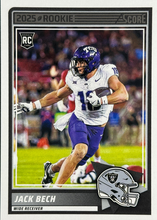 Jack Bech Rookie Score Raiders
