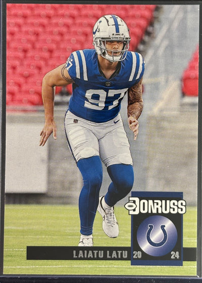Laiatu Latu Donruss Football Rookie Colts Sports Card