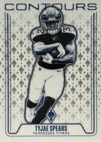 Tyjae Spears Phoenix Contours Titans Sports Card