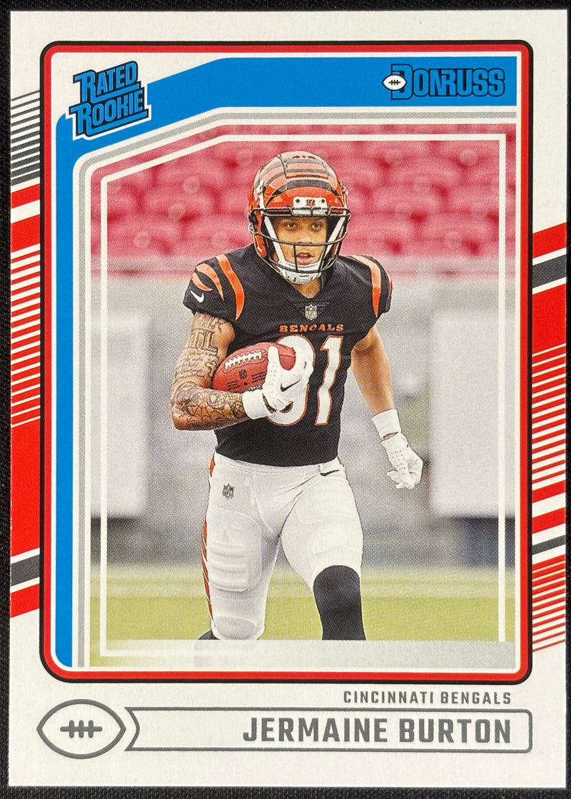 Jermaine Burton Donruss Rated Rookie Bengals