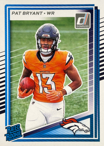 Pat Bryant Rated Rookie Donruss Broncos