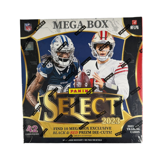 2023 Panini Select Football Mega Box (Black and Red Prizm Die-Cuts)